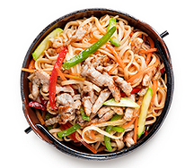 Удон со свининой