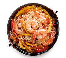 Тяхан с креветками