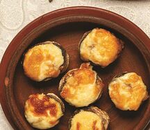 Запеченные шампиньоны с сыром