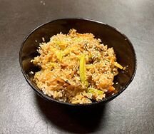Тяхан с овощами и соусом терияки