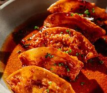 Гёдза с лососем 