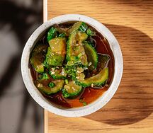 Цукэмоно битые огурцы