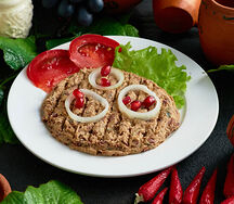 Красное лобио с орехами