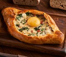 Хачапури с печеными овощами