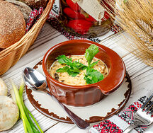 Жюльен с белыми грибами