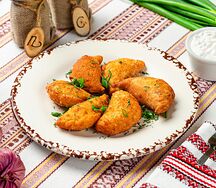 Жареные вареники ассорти