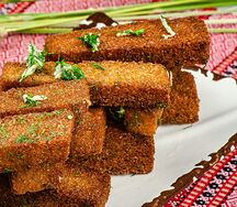 Гренки с чесноком к пиву