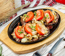 Лангет с овощами