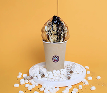 Вафля с бананом и нутеллой