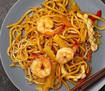 Wok с морепродуктами