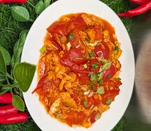 Яйцо с помидором 