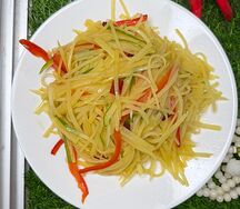 Кисло-острый картофель с перцем