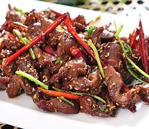 Острые куриные желудки с зирой