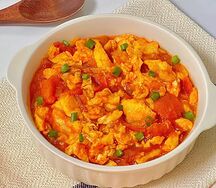 Яичница с помидорами