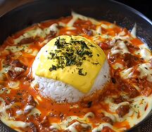 Помидор, сыр, рис