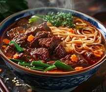 Тушеная говяжья лапша