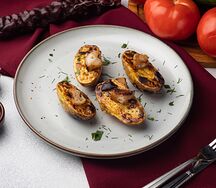 Картофель на углях с курдюком