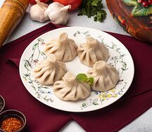 Хинкали с сыром и мятой