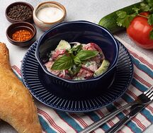 Овощной салат со сметаной