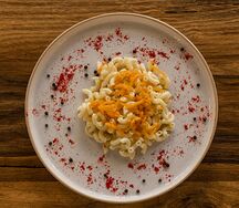 Рожки с овощами