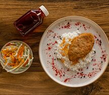 Ланч с рыбной котлетой