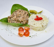 Строганов с рисом басмати