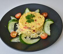 Омлет из домашнего сыра