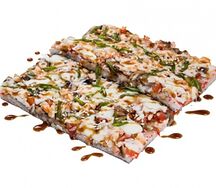 Японская пицца с креветкой