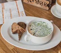 Окрошка с курицей