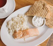 Лосось с рисом