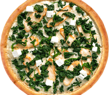 Пицца сырная со шпинатом 30см