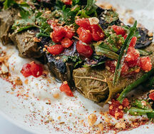 Долма из ягненка с копченым мацони