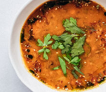 Харира с томлеными щечками и языком 