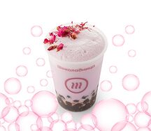 Таро латте с тапиокой