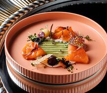 Закуска из лосося слабой соли