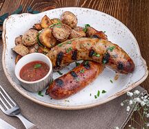 Колбаски на гриле