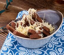 Гренки с сыром и чесноком