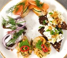 Ассорти из бутербродиков с рыбой