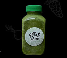 Смузи (Банан, шпинат, мята) с семенами льна