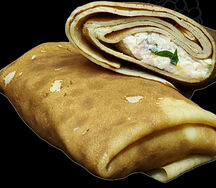 Блинчики с ветчиной и сыром