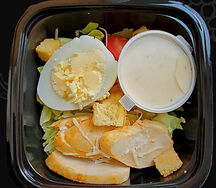 Салат цезарь с курицей и домашним майонезом