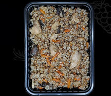 Греча с грибами и курицей