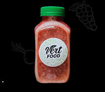 Смузи Клубника-банан-мята с семенами льна