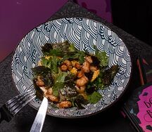 Креветка, манго, имбирный соус