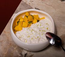 Тапиока-пудинг с тайским манго