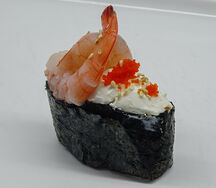 Фирменные суши с тигровой креветкой
