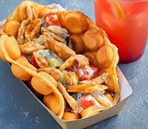 Баблс-вафля с курицей