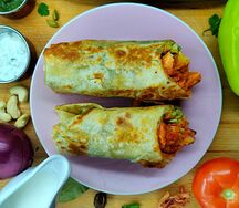 Индийские Мега роллы Кадай Панир Ролл