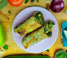 Индийские Мега роллы Палак Панир Ролл