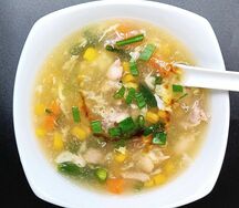 Куриный суп с кукурузой